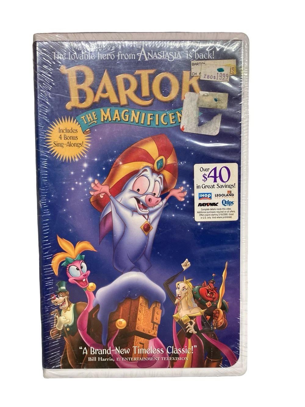 Bartok the Magnificent VHS 1999 Video Tape Anastasia Sequel NEW SEALED VTG